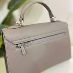 David Jones Paris Top Handle Bag - Café