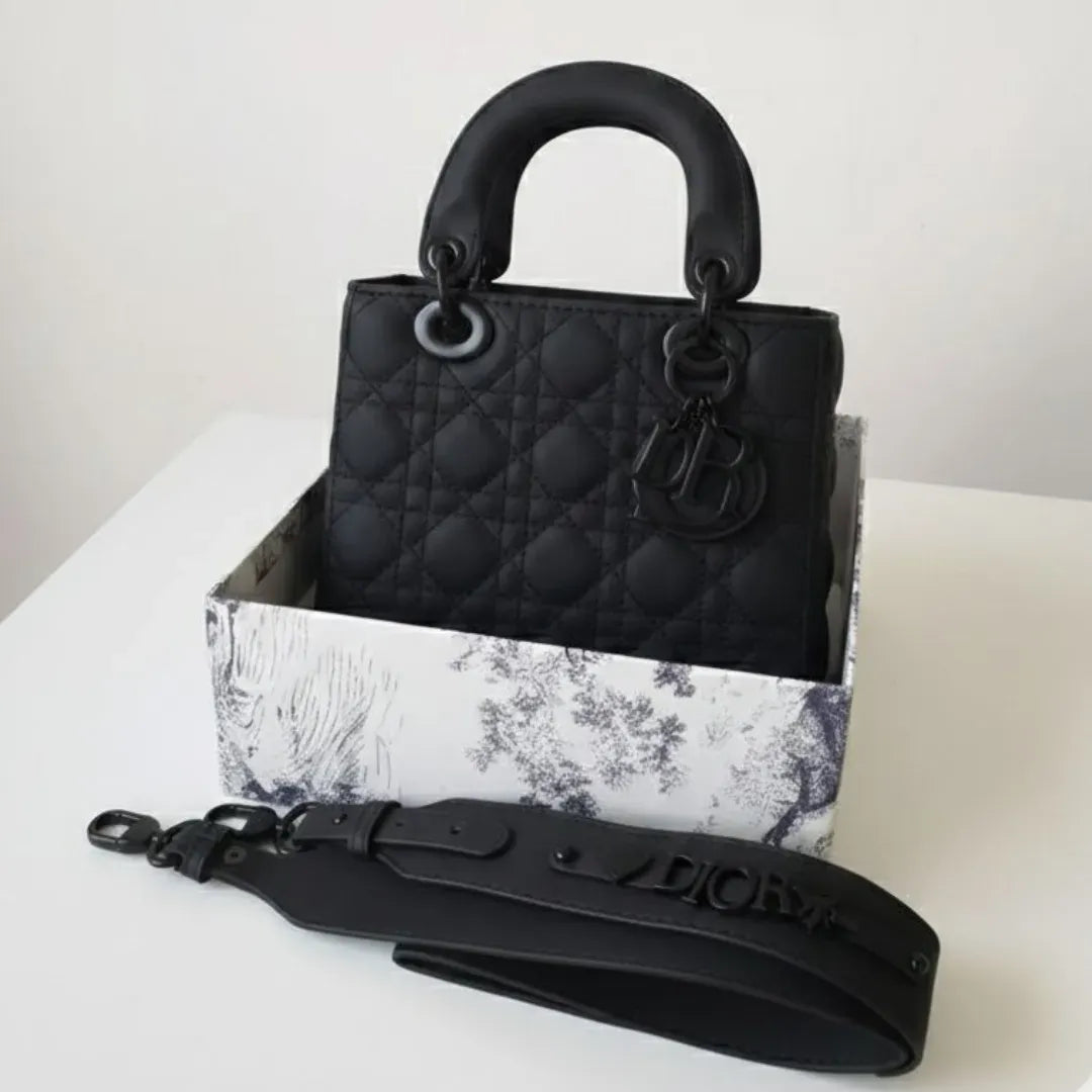 Mini Lady Dior Bag - Black