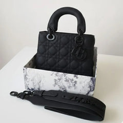 Mini Lady Dior Bag - Black