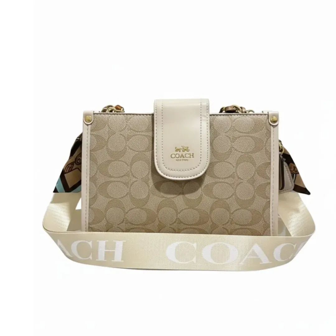 Coach Slim Crossbody Signature Canvas clutch - Beige