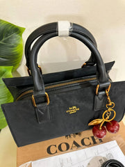 Coach Meggie Tote with Charms - Black