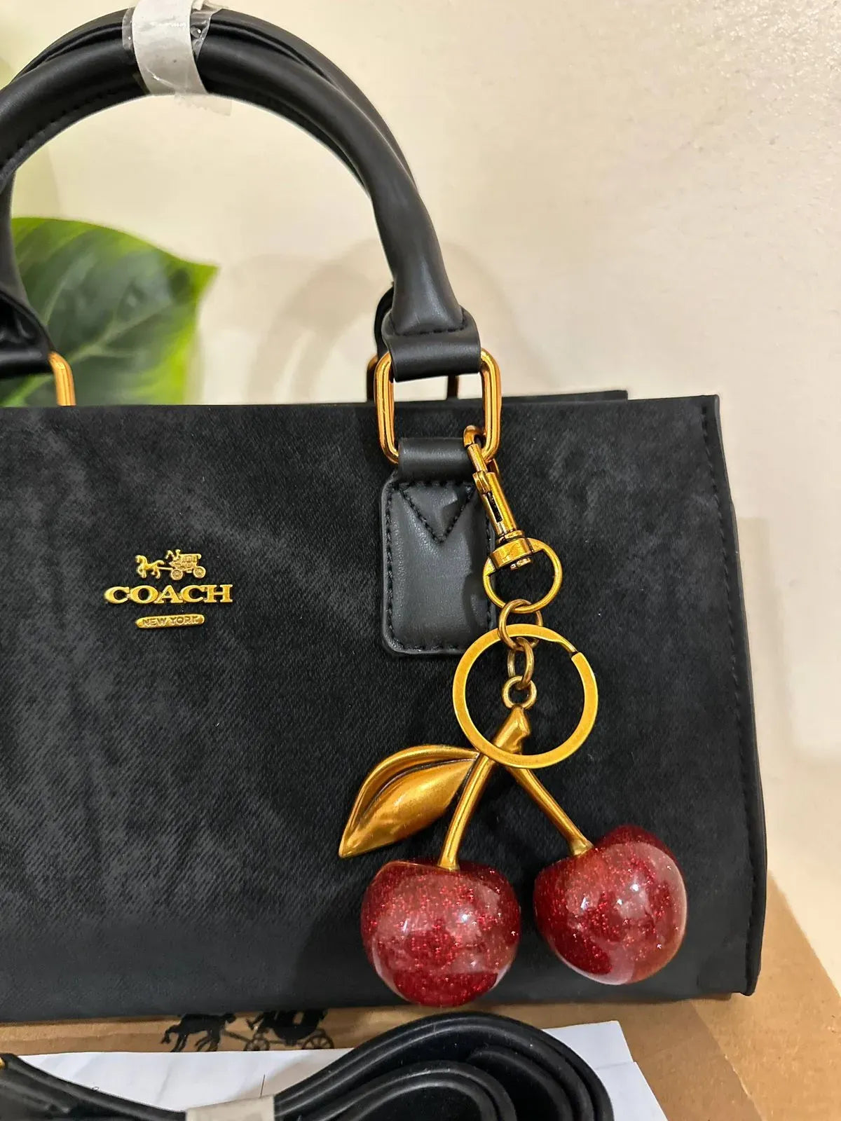 Coach Meggie Tote with Charms - Black