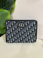 Christian Dior Black Montaigne Pouch