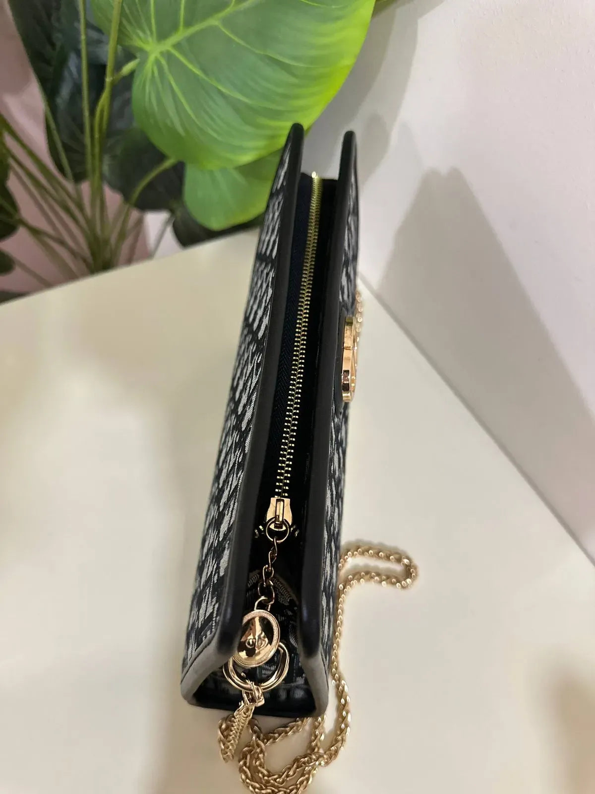 Christian Dior Black Montaigne Pouch