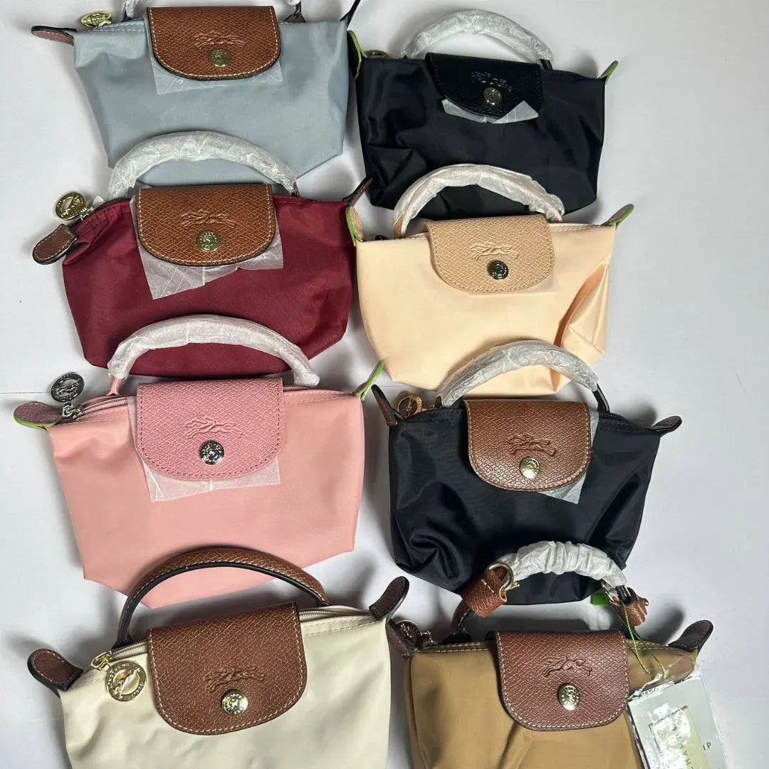 Longchamp Beige Mini Handbag with Strap
