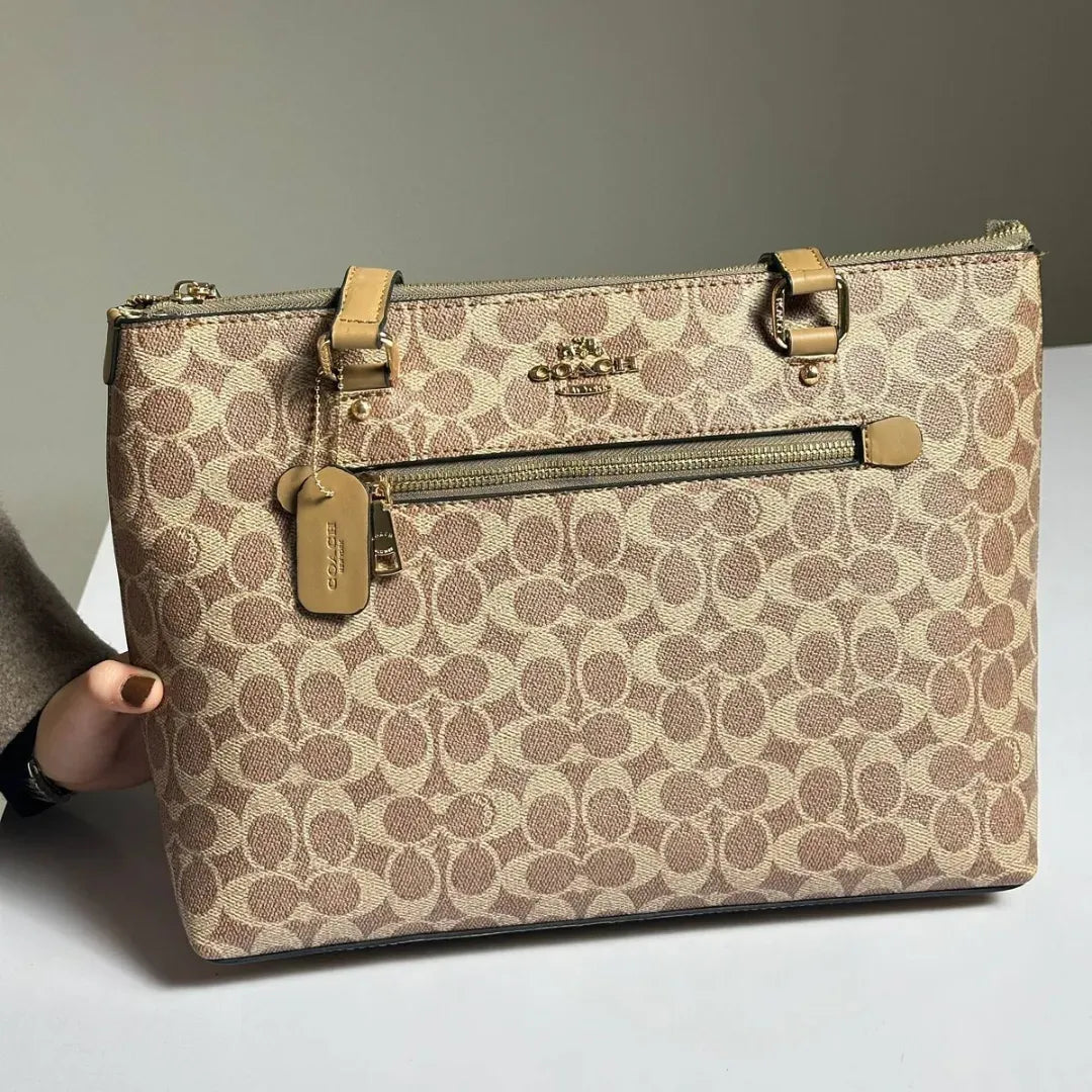 Coach Gallery Tote Shoulder Bag - Cafe