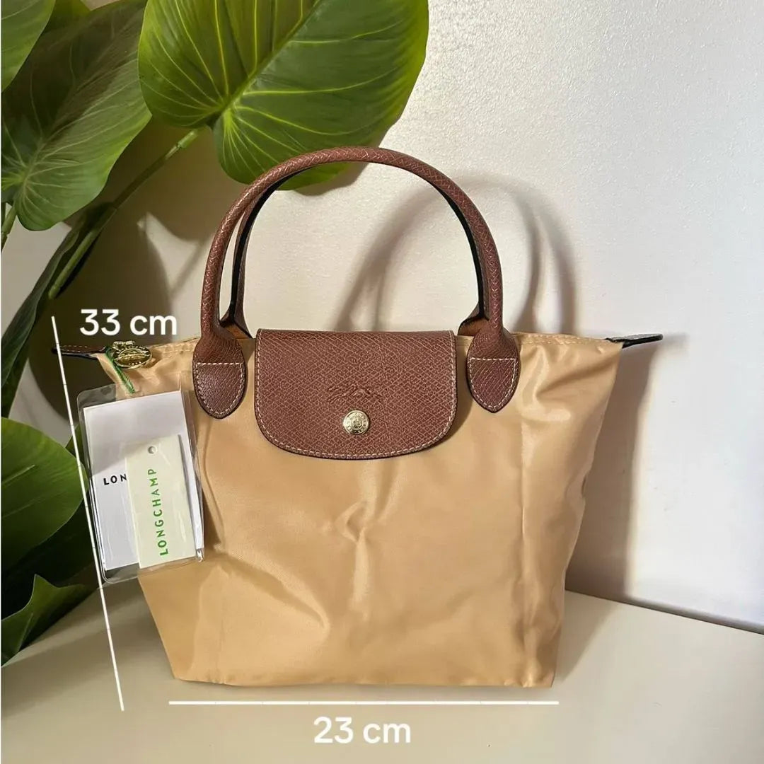 Medium Mirror Long Champ - Apricot