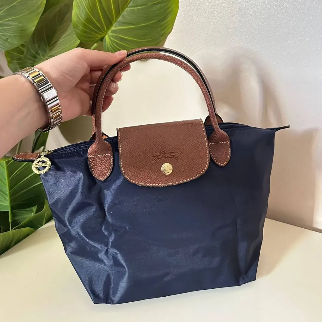 Medium Mirror Long Champ - Navy