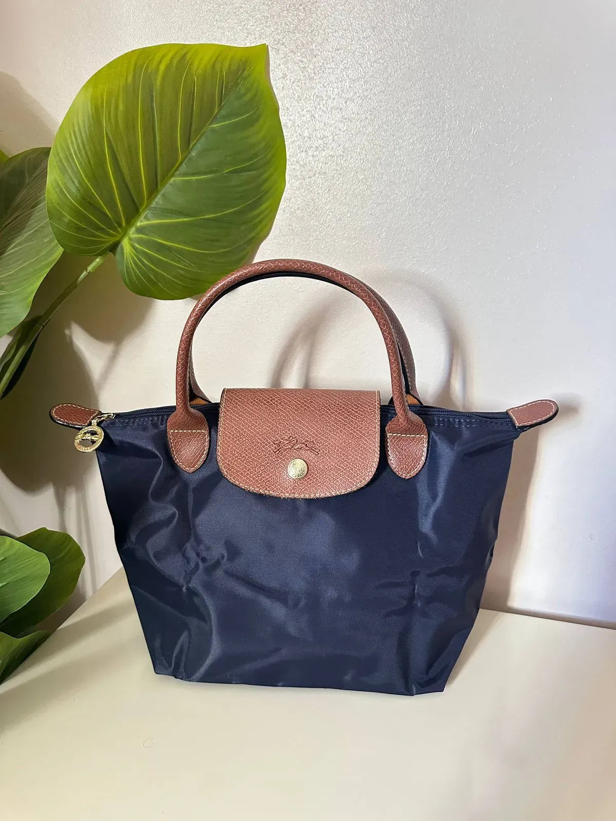 Medium Mirror Long Champ - Navy