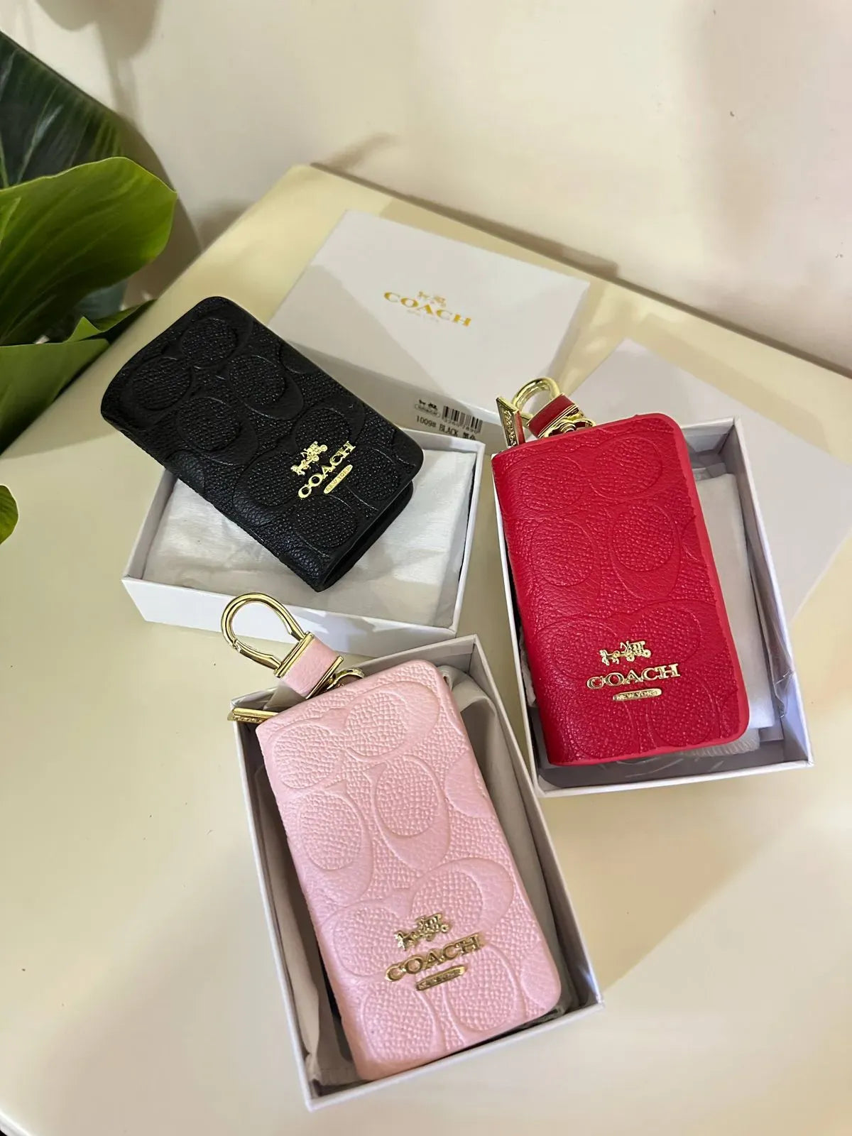 Coach key holder Red