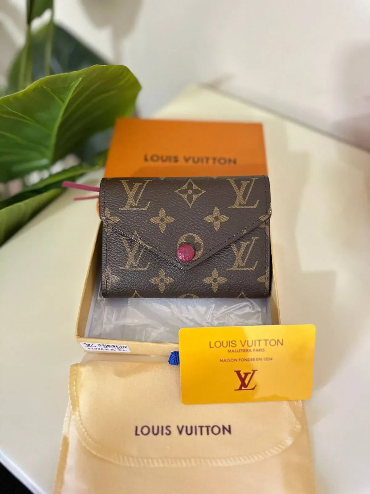 Louis Vuitton Monogram Wallet -Rosalie Coin Purse Fuchsia