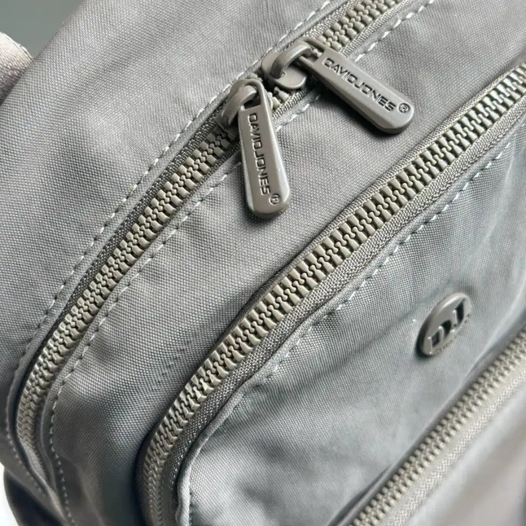 David Jones Nylon Backpack Grey