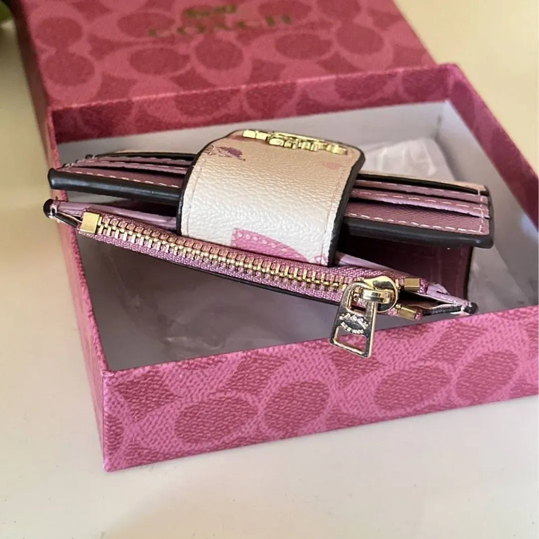 Coach Floral signature Wallet for Women Leather