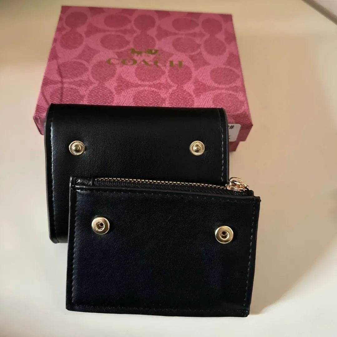 Coach Wyn Small Wallet - Black