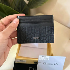 Dior Oblique Card Holder - Black