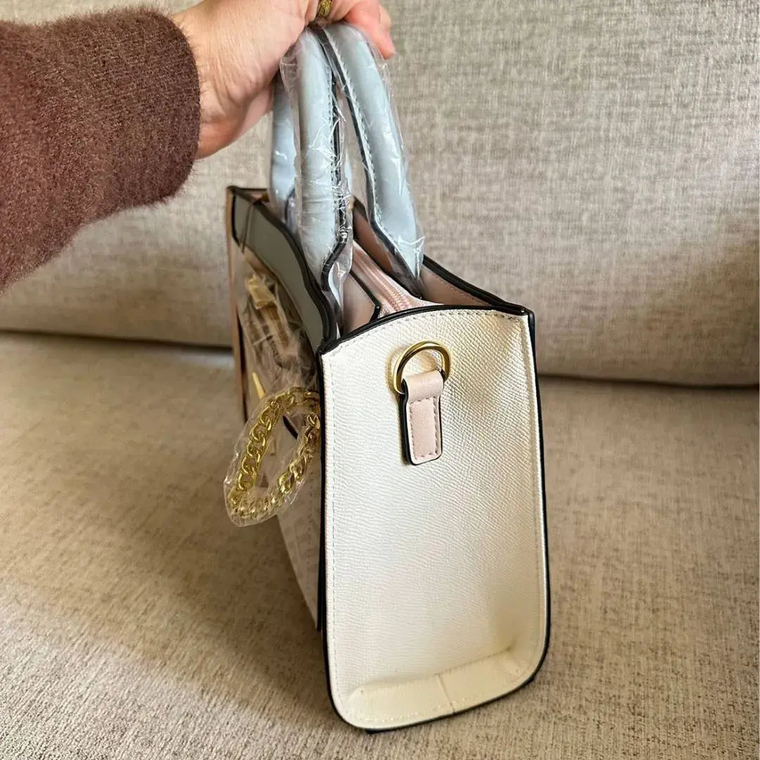Emily Loran Pastel Harmony Handbag with Wallet - Cream/Ivory