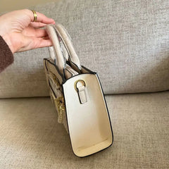Emily Loran Pastel Harmony Handbag with Wallet - Light Cream