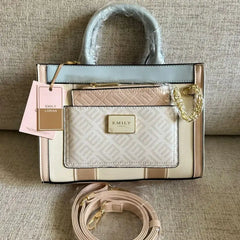 Emily Loran Pastel Harmony Handbag with Wallet - Cream/Ivory