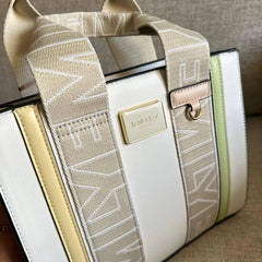 Emily Loran Pastel Emily Signature Mini Tote – White