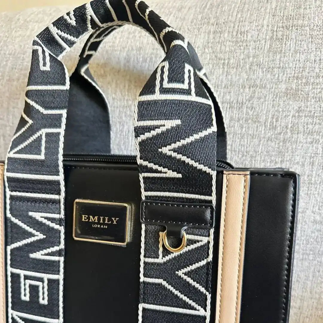 Emily Loran Pastel Emily Signature Mini Tote – Black