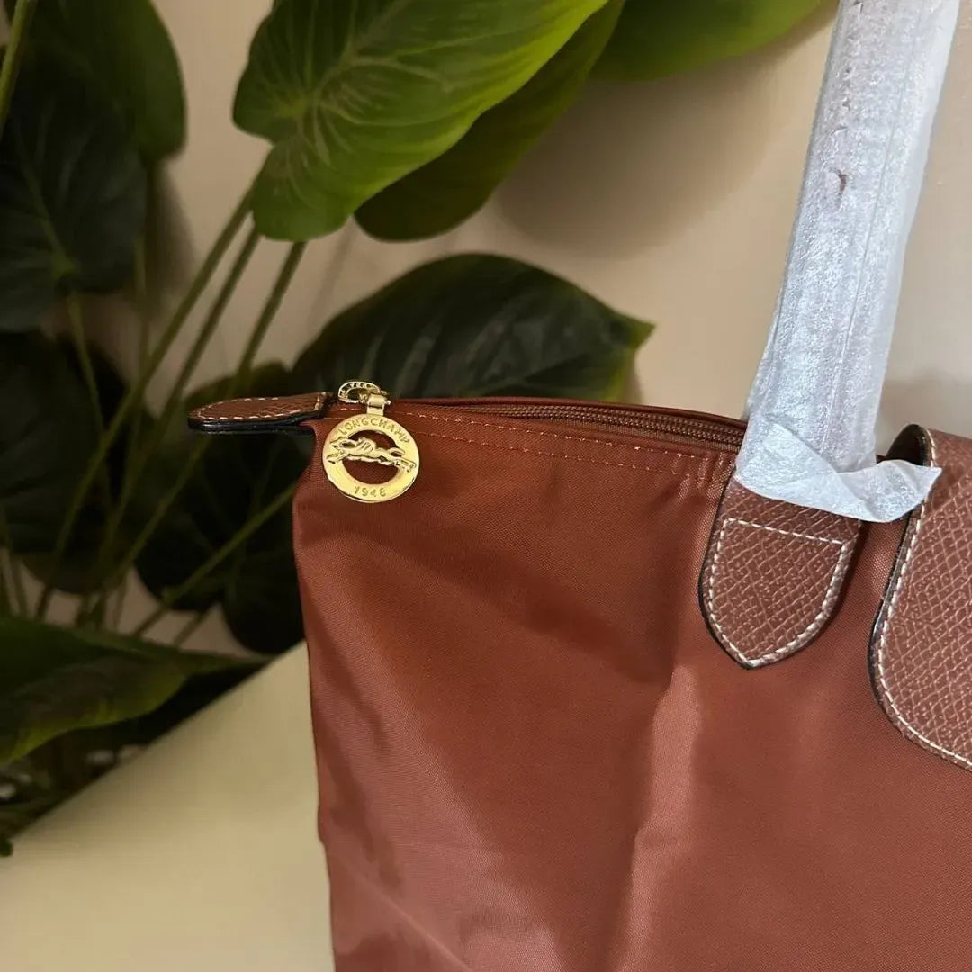 Large Mirror Long Champ - Cognac