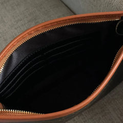 Celine Triomphe canvas PVC & leather Pouch Brown