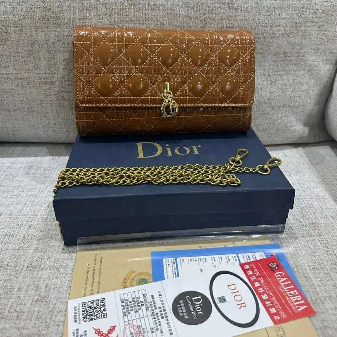 Christian Dior Havan Lady Dior Chain Pouch
