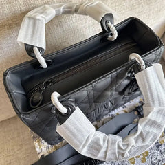 Christian Dior small lady black bag