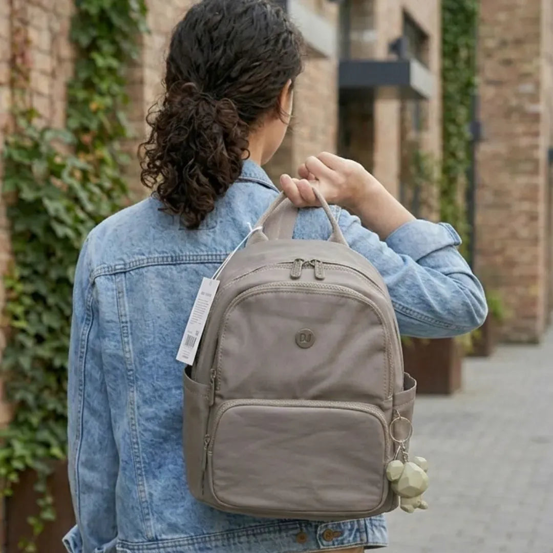David Jones Nylon Backpack Grey