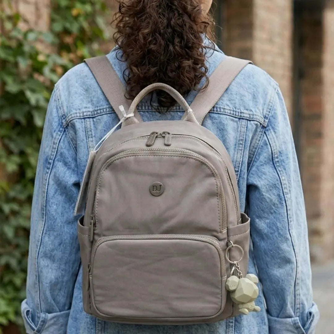 David Jones Nylon Backpack Grey
