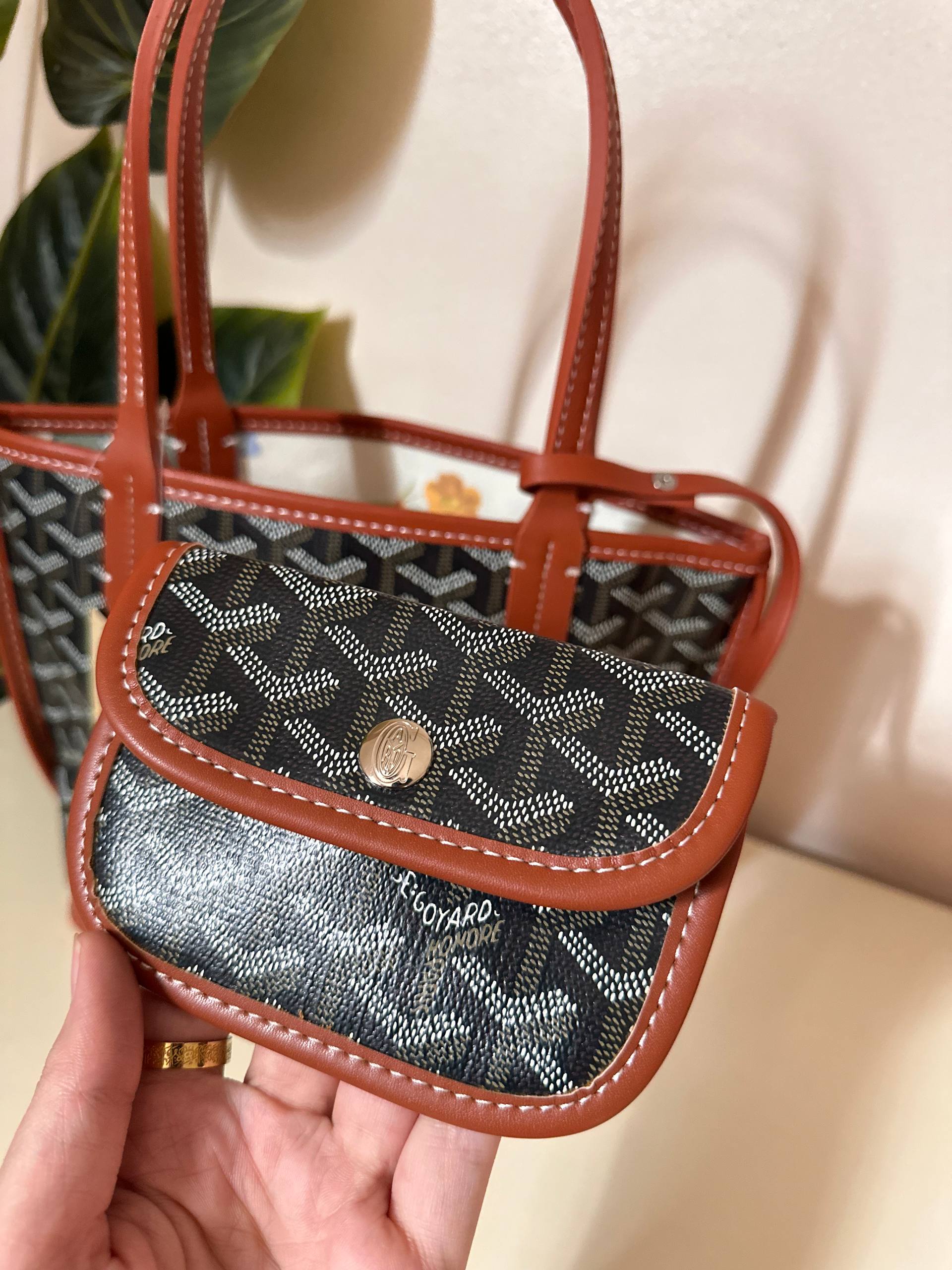 Goyard Anjou Mini Bag 2 Face - brown